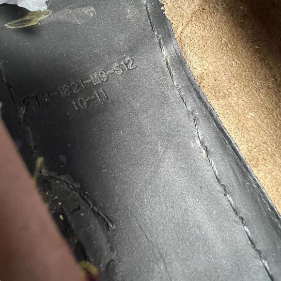 Timberland Boat Shoes Mens 10.5M Leather Tan Brown Rubber Sole 5229R - Picture 7 of 11